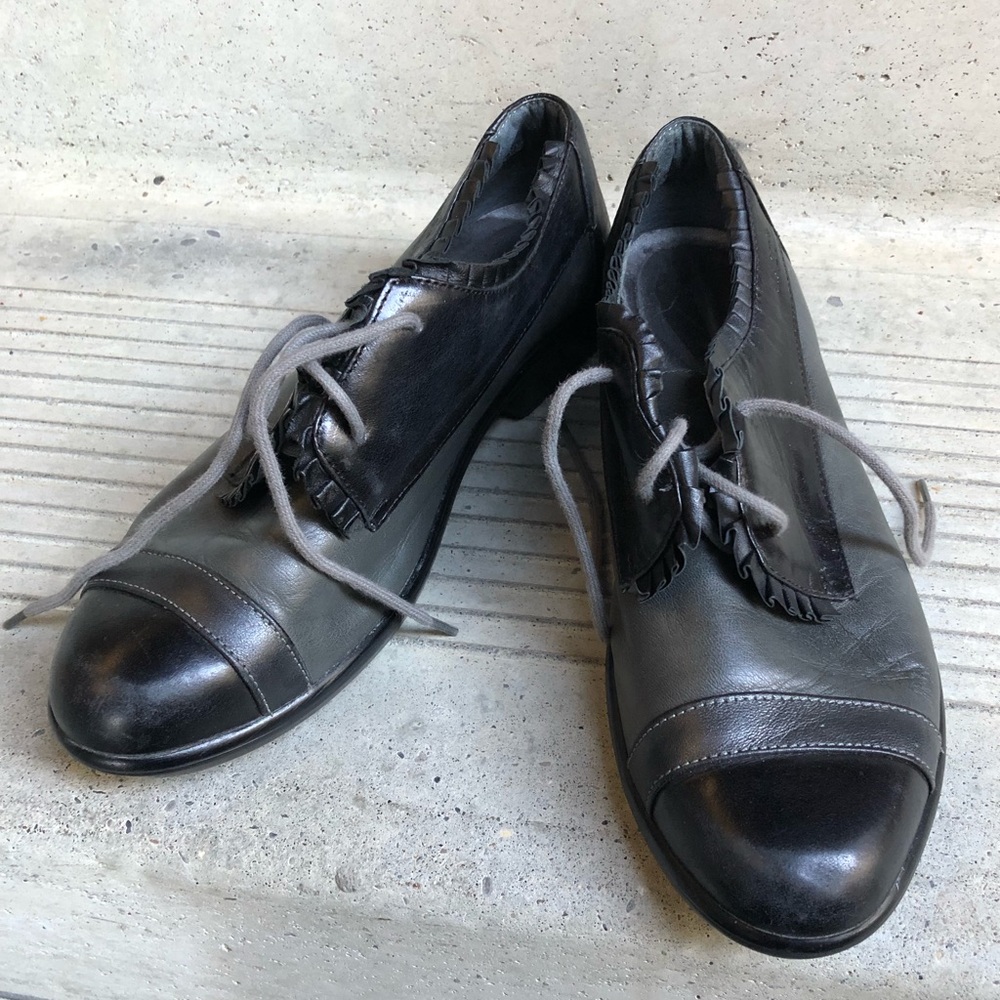 Naot frilly Oxford shoes loafers slip ons